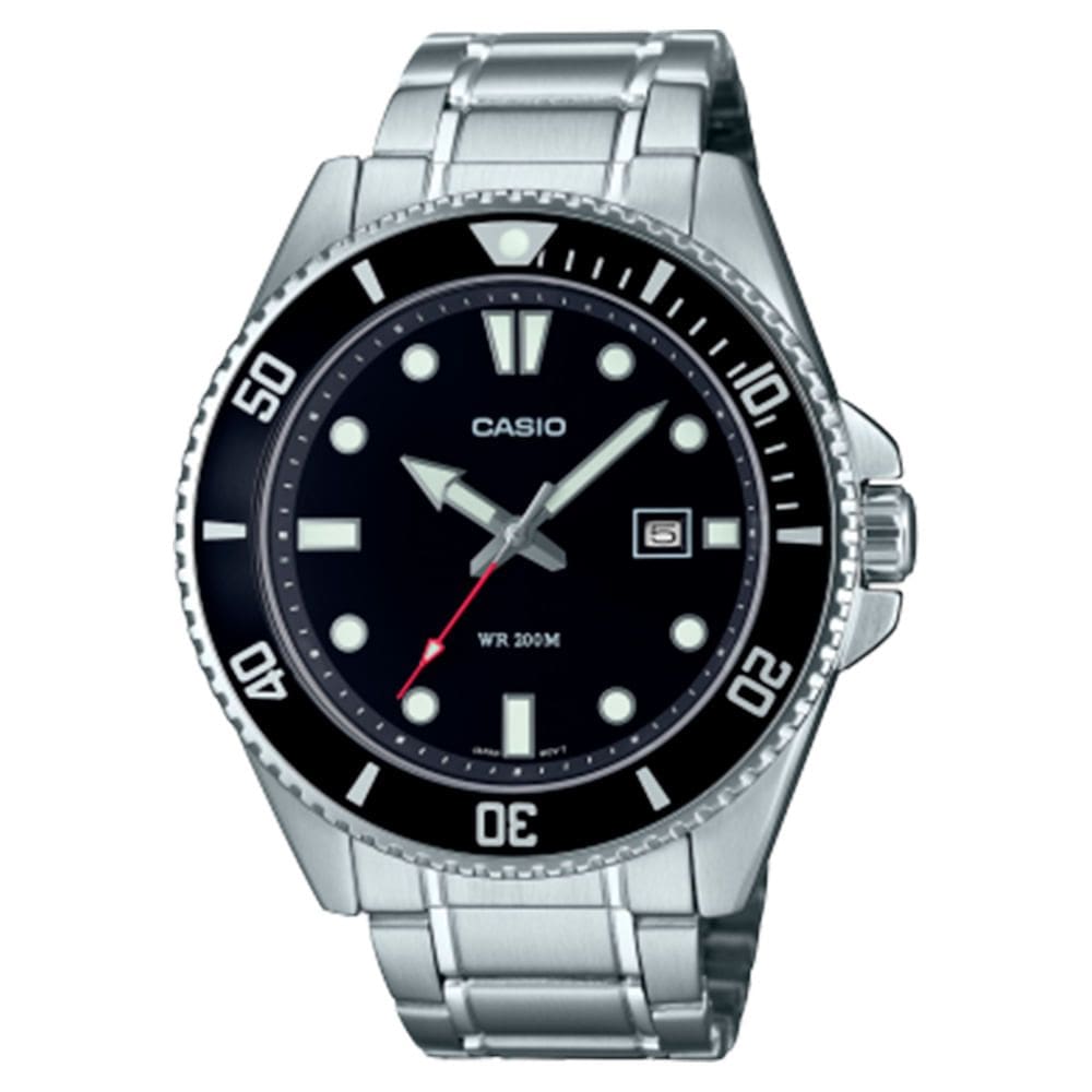 Relógio CASIO masculino analógico prata MDV-107D-1A1VDF