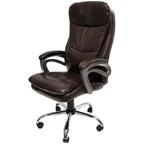 Cadeira Presidente Deluxe PU Giratoria Tabaco MAXOFFICE