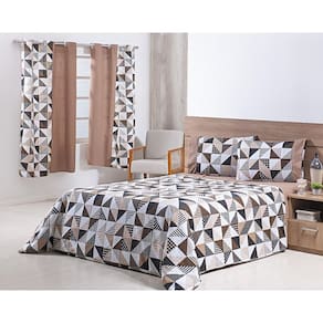 Jogo Lençol 4 Peças Cama Viúva 1,88Mx1,28Mx25Cm 100% Algodão