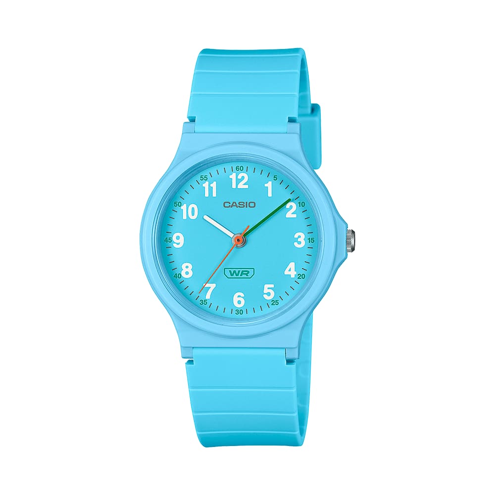 Relógio CASIO feminino analógico bio azul LQ-24B-2BDF
