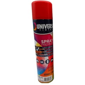 Tinta SPRAY USO Geral Vermelho Brilhante 400ML Universo