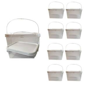 Balde Para Colocar Pretinho 2.4 Litros-Kit 8 Pçs