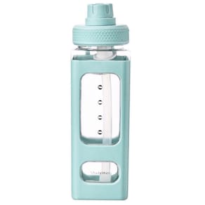 Garrafa De Água Quadrada 700Ml Squeeze Azul