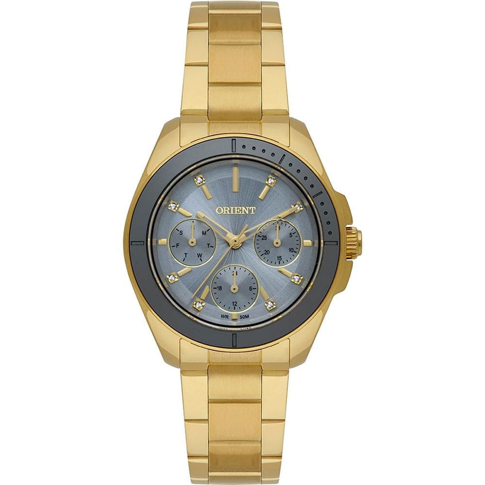 Relógio ORIENT Casual feminino dourado FGSSM093 G1KX