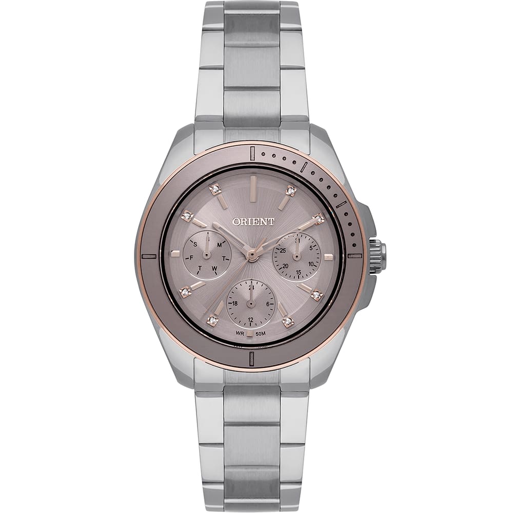 Relógio ORIENT feminino analógico prata FTSSM069 L1SX