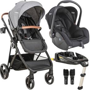 Carrinho de Bebe Bebe Conforto Base ISOFIX Kiddo Cosmos Grafite