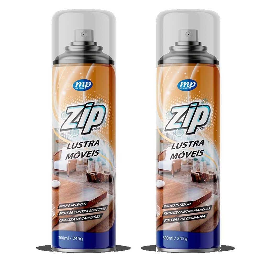 Kit 2 Lustra Móveis Spray Zip My Place 300ml
