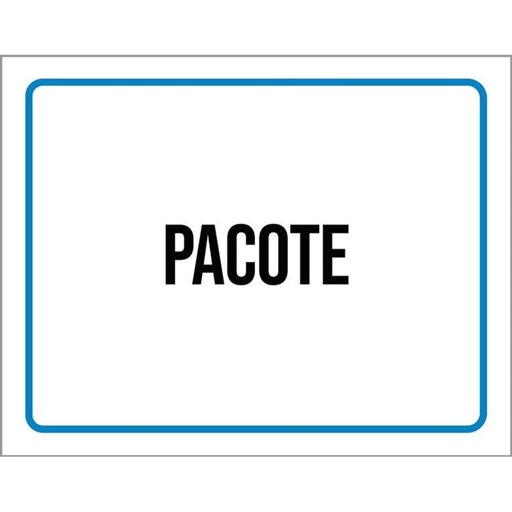 Placa Ambiente Sinalização Setor Pacote 27X35
