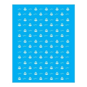 Stencil Tamako Estampa Barcos - 20X25Cm - Ref B753