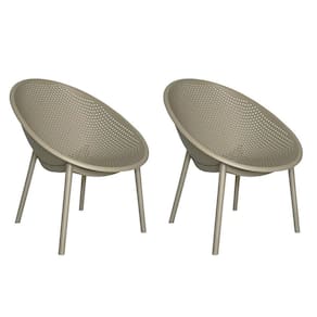 Kit com 2 Poltronas para Jardim e Área Externa Drops Cinza