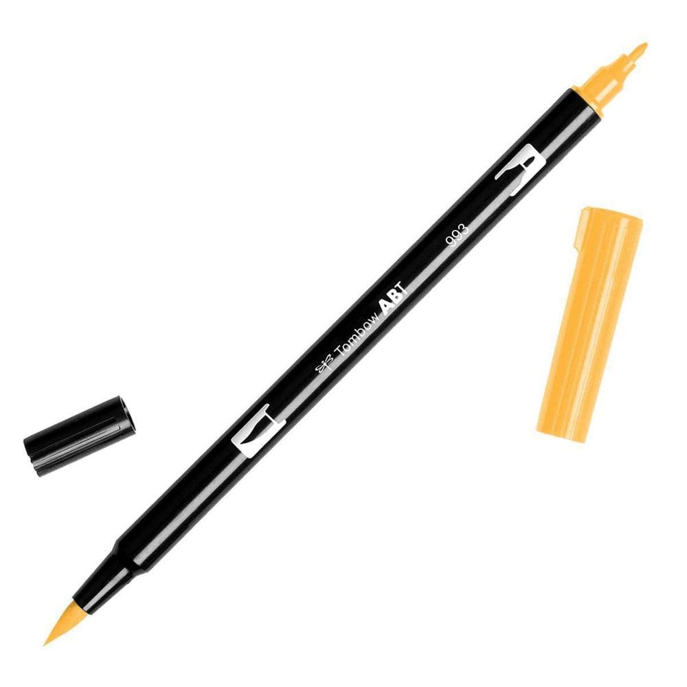 Caneta Marcador Artístico Dual Brush Tombow993 Chrome Orange