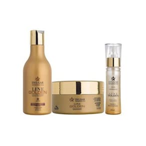 Kit Banho De Ouro Line Golden Dyusar Pequeno