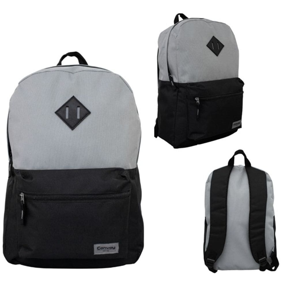 Mochila Casual Juvenil Convoy Preto e Cinza - Convoy