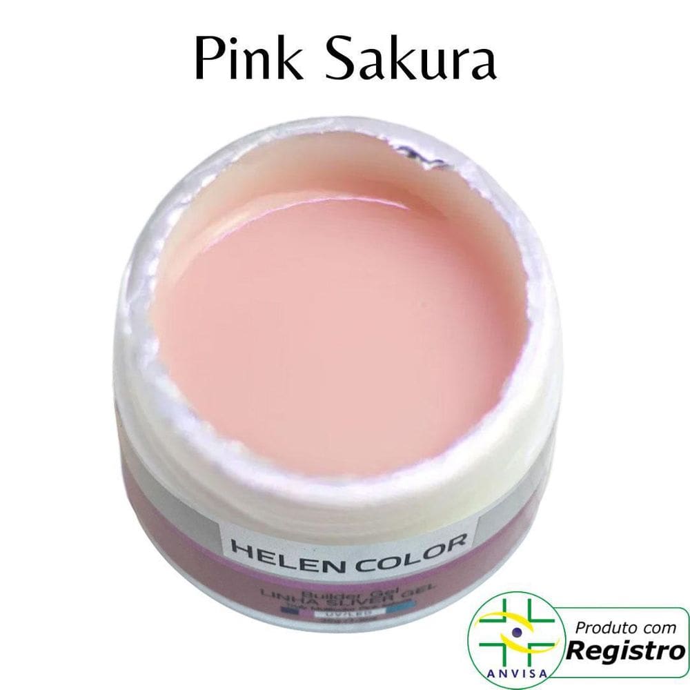 Gel Para Unhas De Gel Helen Color Silver - Pink Sakura 35G