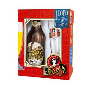 Kit  Dama Bier Weiss 600Ml Com Copo Dama Bier 300Ml