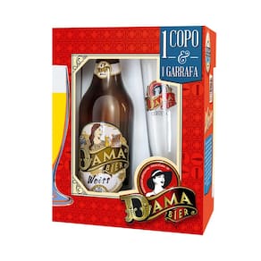 Kit Dama Bier Weiss 600Ml Com Copo Dama Bier 300Ml
