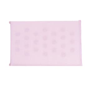 1 Travesseiro Bebê Antissufocante Rosa Liso Carrinho Berço