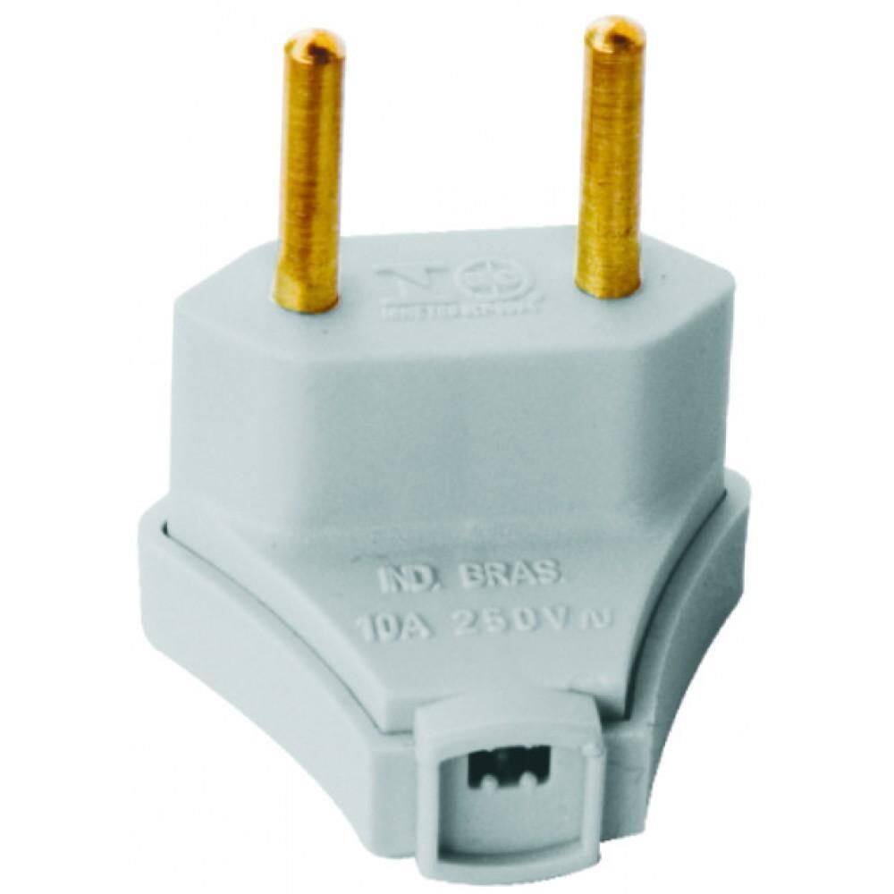 Pino Plug Triangular 2 Polos 10A 250V Perlex