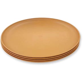 Kit 4 Pratos de Sobremesa Ø 20cm 2443512 Marrom Claro - Quanhe