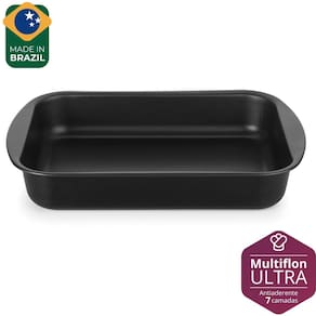 Assadeira Funda Antiaderente de Alumínio 39cm - Multiflon