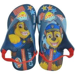 Chinelo Dedo Infantil Menino Casual Dia a Dia com Elástico Conforto Patrulha Canina Ipanema 27296