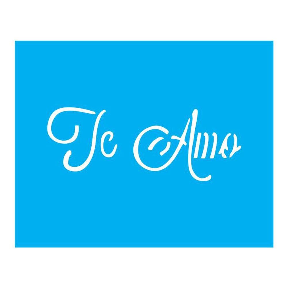 Stencil Tamako Te Amo - 20X25Cm - Ref B540