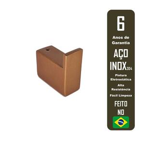 Cabideiro De Parede Guriri Cobre/Rose Inox