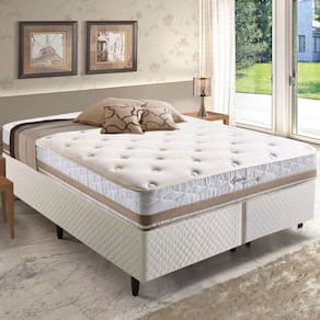 Colchão Queen Size Meca Spain Maxspring D70 com Mola 193x203 Bege - Herval
