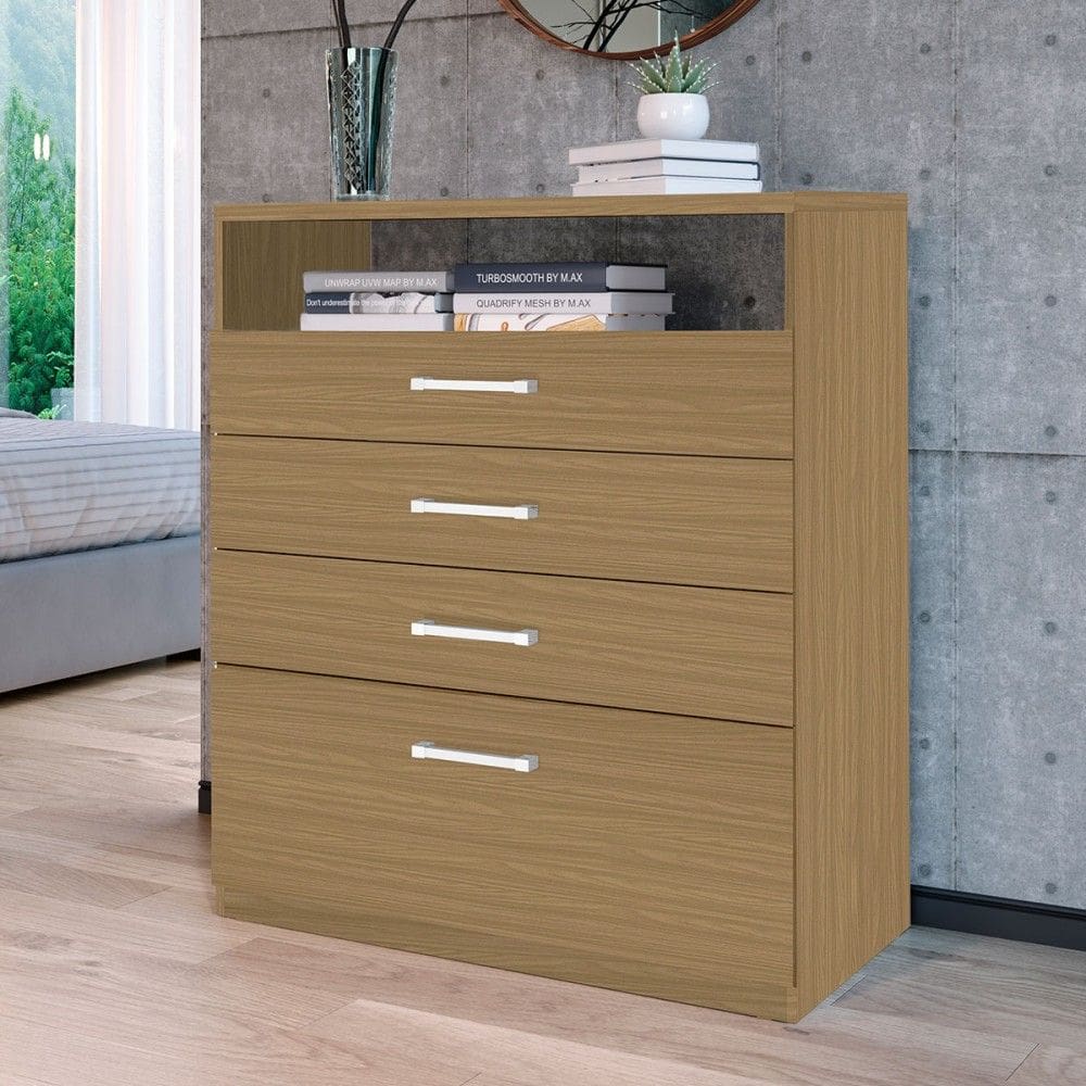 Cômoda Ph1196 4 Gavetas Cedro - Herval