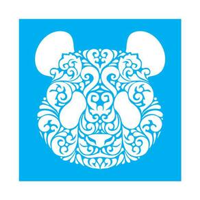 Stencil Tamako Panda - 30X30Cm - Ref 9637