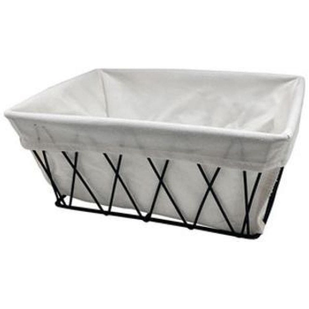 Cesto Aramado Preto Com Forro 25X18X11 Cm