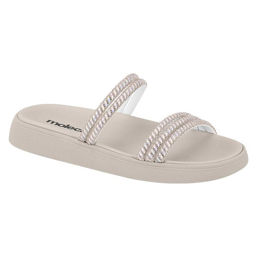 Chinelo Feminino Papete Moleca Tiras  Brilho Casual 5469.135