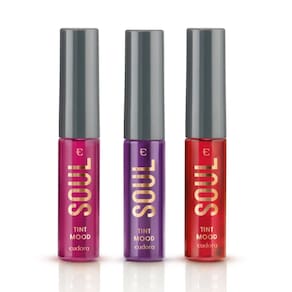 Kit 3 Batom Líquido Soul Tint: Rosado + Vermelho +Uva