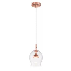 Pendente Clear Ouro Rose 25cm Led 5W 2700K Bivolt PE-052/5.16 Mais Luz