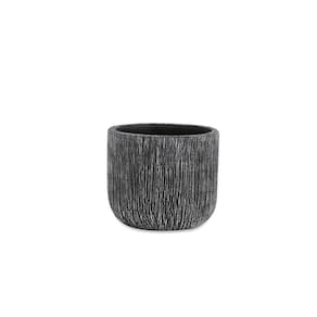 Cachepot Decorativo em Cimento Preto 8,5cm 12380P Mart