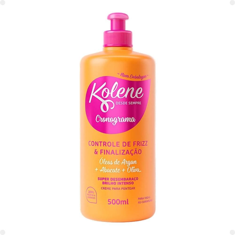 Creme para Pentear Kolene Cronograma Controle de Frizz e Finalização 500ml