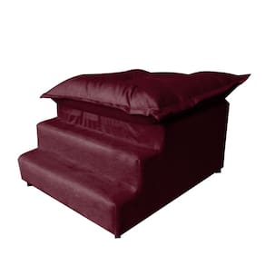 Escada Nick Sofá Cama Pets Cães Gatos Ossinho Bordo