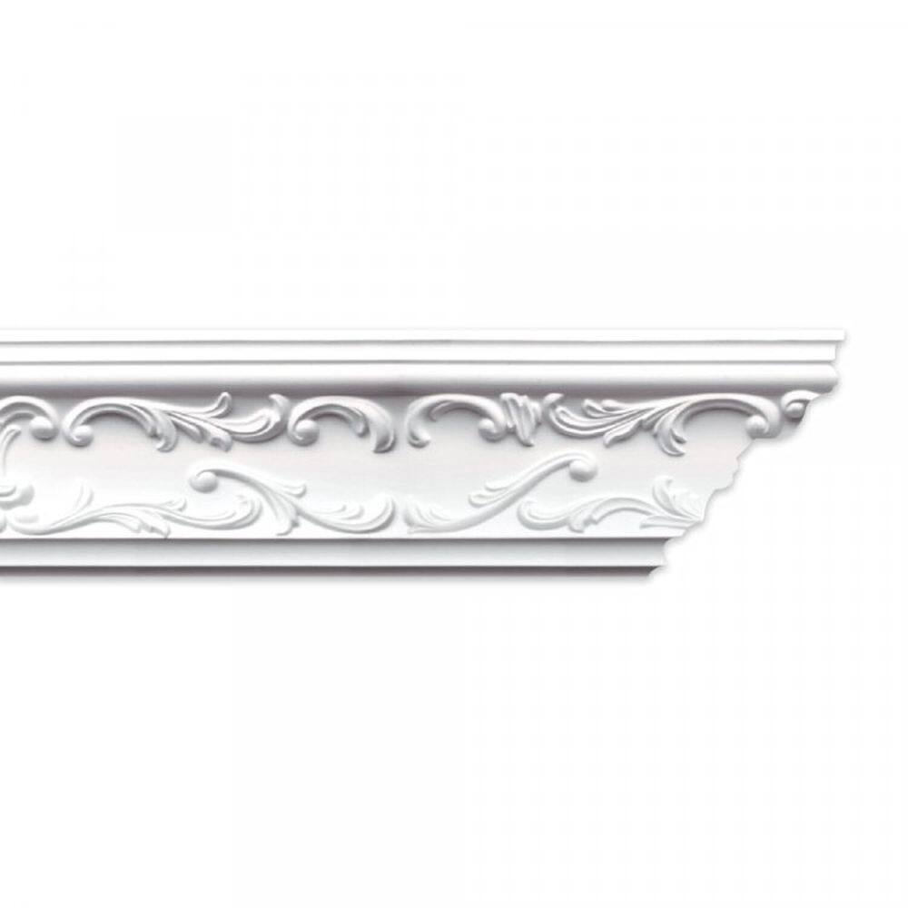 Kit com 10 Barras Roda Teto Romy Perfil de Poliestireno Homestar 20m Branco