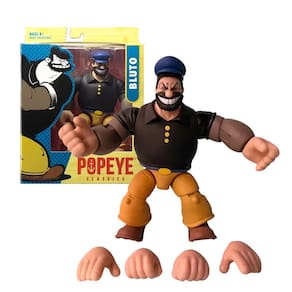 Action Figure Marinheiro Popeye Bruto Brutus 19Cm