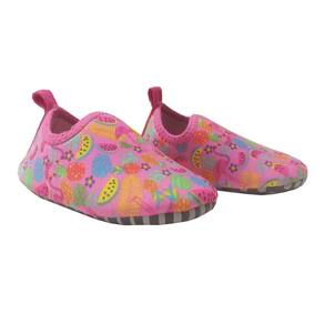 Sapatilha de Praia Bebê e Infantil Proteção UV Flamingos Rosa Everly
