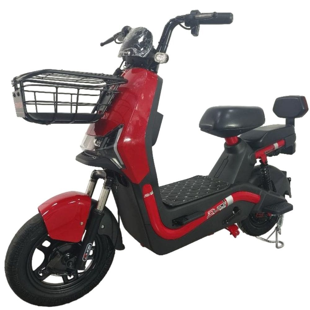 Bicicleta Scooter Elétrica Autopropelida 600W Eko-7 Duos Vermelho