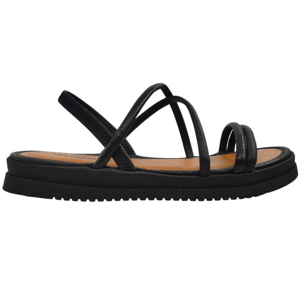 Sandália Feminina Papete Flatform Casual Dia a Dia Passeio Calce Fácil Conforto Mississipi MB222
