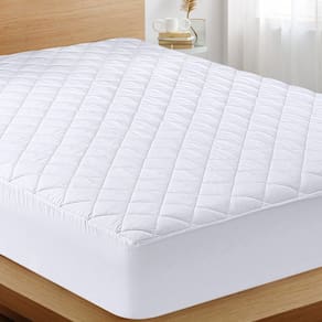 Almofada de colchão Utopia Bedding acolchoada, tamanho duplo, branca