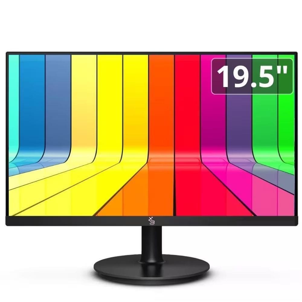 Monitor 3green 19.5 LED 75HZ HD HDMI VGA VESA Ajuste De Inclinação M195WHD