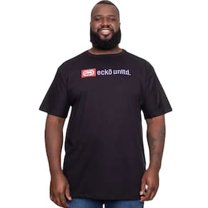 Camiseta Masculina Ecko Inters Plus Size Preta EK316 Preto