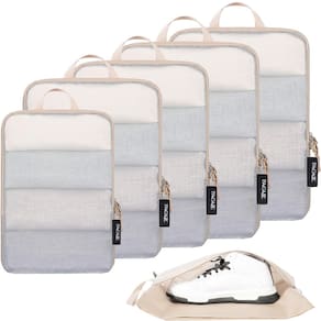 Conjunto de cubos de compressão BAGAIL 6 para creme de viagem