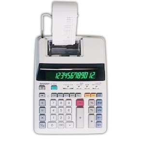 Calculadora de impressão Sharp EL-1801V Ink, 12 dígitos, AC
