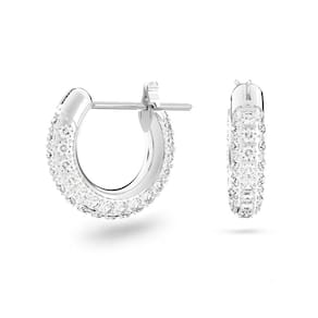 Brincos Swarovski Dextera Mini Hoop femininos com cristal Swarovski