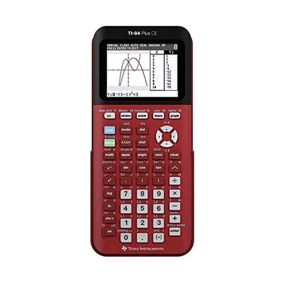 Calculadora gráfica Texas Instruments TI-84 Plus CE Red