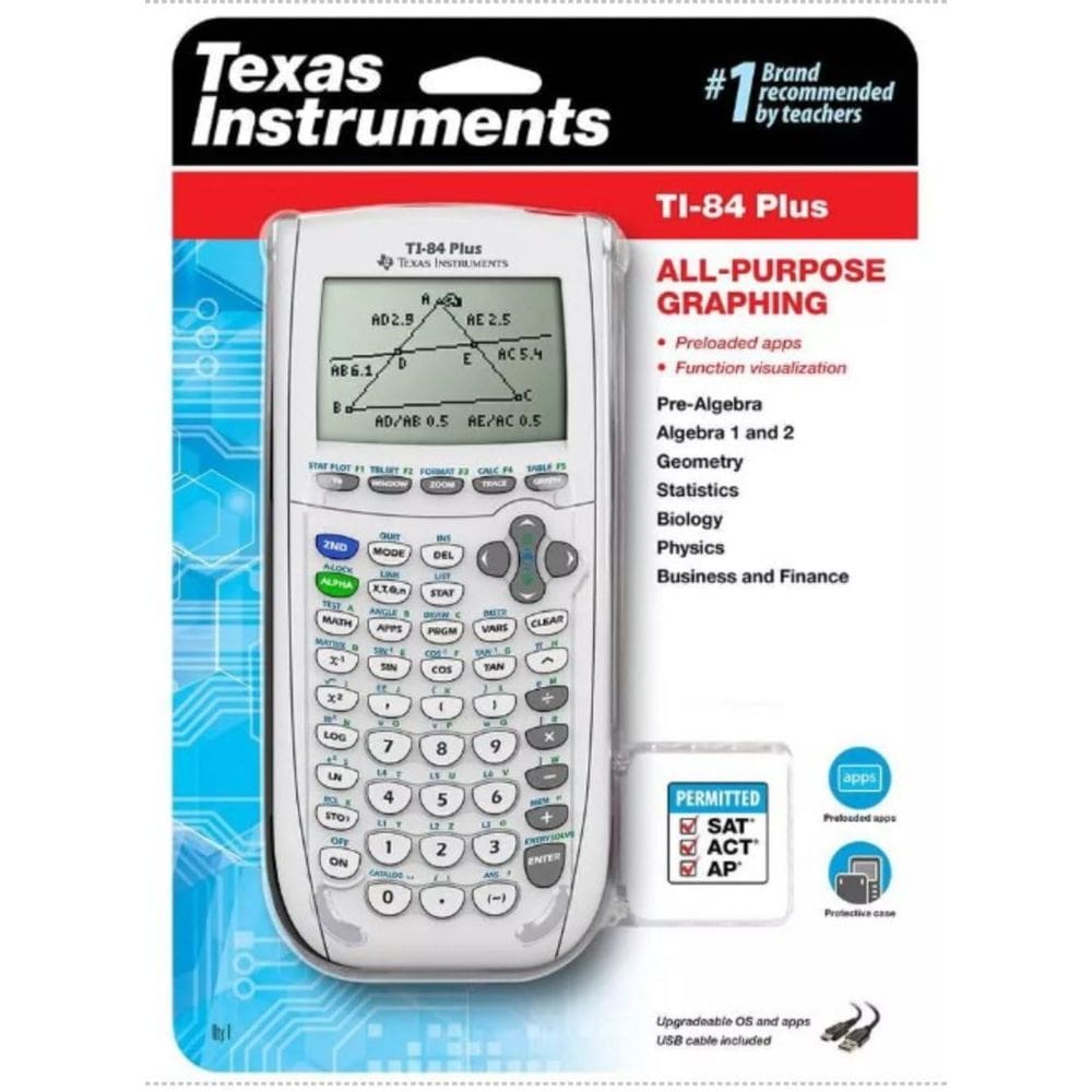 Calculadora gráfica Texas Instruments Ti-84 Plus White